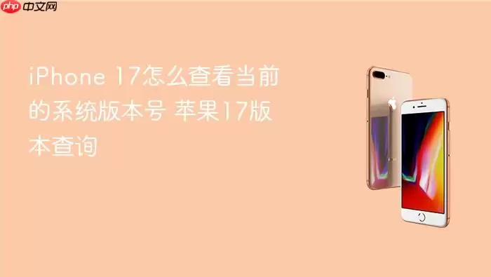 iPhone 17如何查看当前的系统版本号 苹果17版本查询