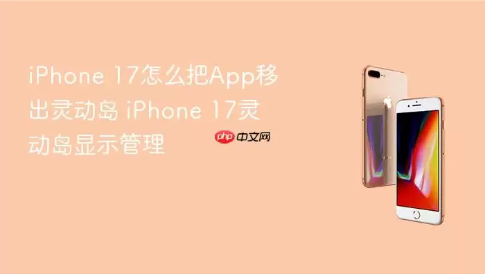 iPhone 17怎样把App移出灵动岛 iPhone 17灵动岛显示管理