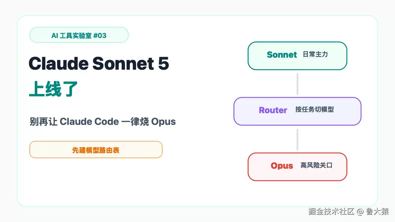 Claude Sonnet 5 上线：Claude Code别再只烧Opus