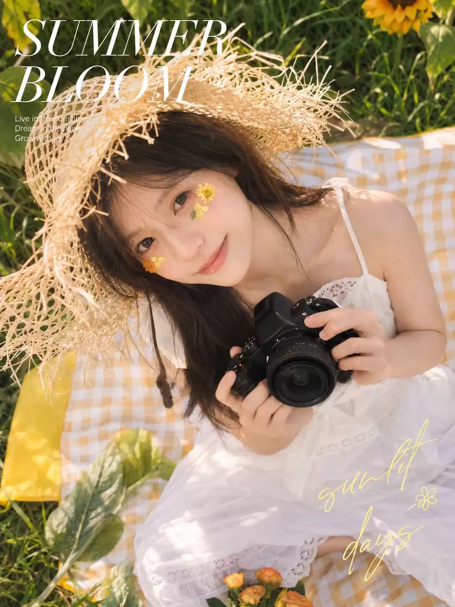 盛夏繁花野餐人像