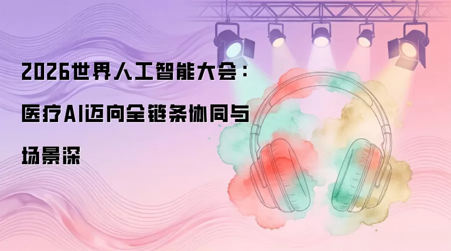 2026世界人工智能大会：医疗AI走向全链条协同与场景深