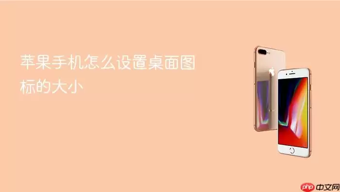 苹果手机如何设置桌面图标的大小
