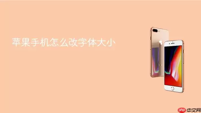 苹果手机字体大小怎么改