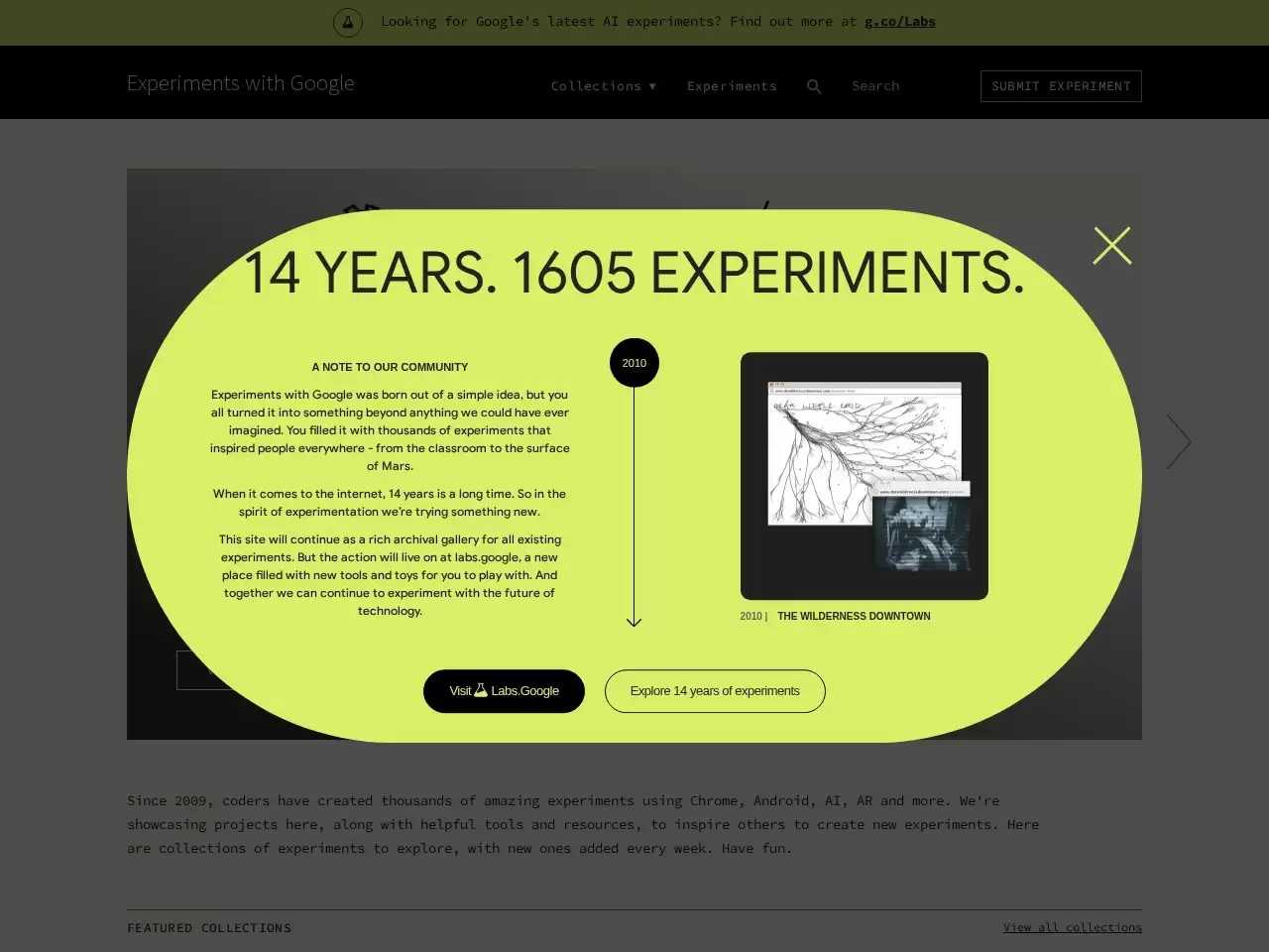 AI Experiments-AI Experiments为谷歌推出的一个展示平台