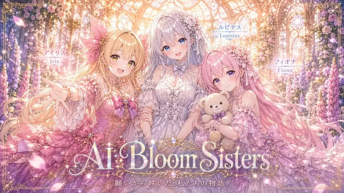 AI Bloom Sisters 动画主视觉图