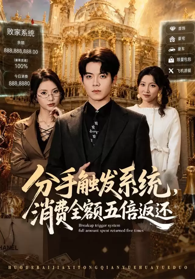 短剧《分手触发系统，消费全额五倍返还》剧情介绍