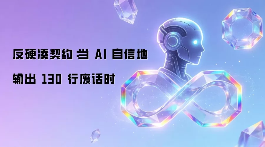 反硬凑契约:当 AI 自信地输出 130 行废话时