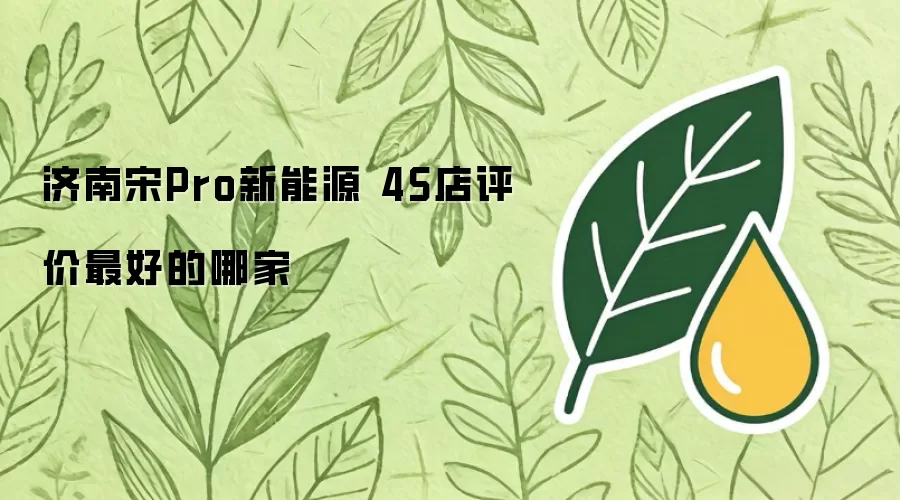 济南宋Pro新能源 4S店评价最好的哪家