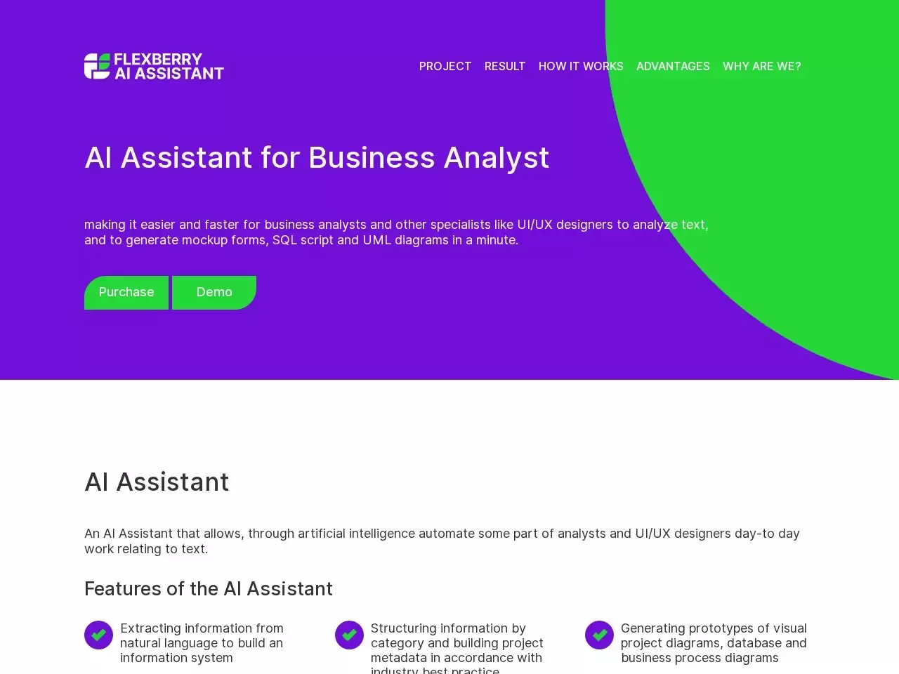 Flexberry AI Assistant-Flexberry AI Assistant是一款为商业分析师打造的AI助手