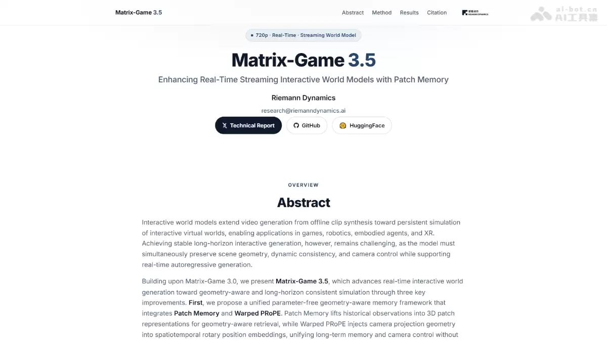 Matrix -Game3.5 - 昆仑万维开源的实时流式交互世界模型
