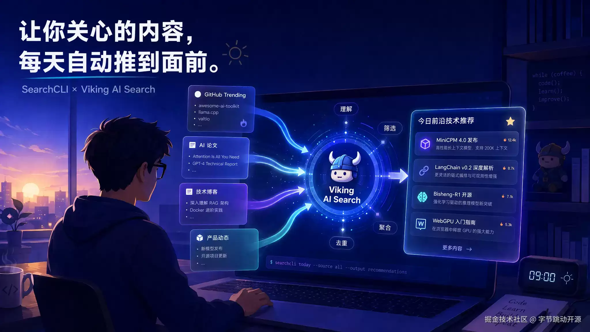 30 分钟搭建个人情报站：Viking AI 搜索让前沿资讯实时推送到眼前