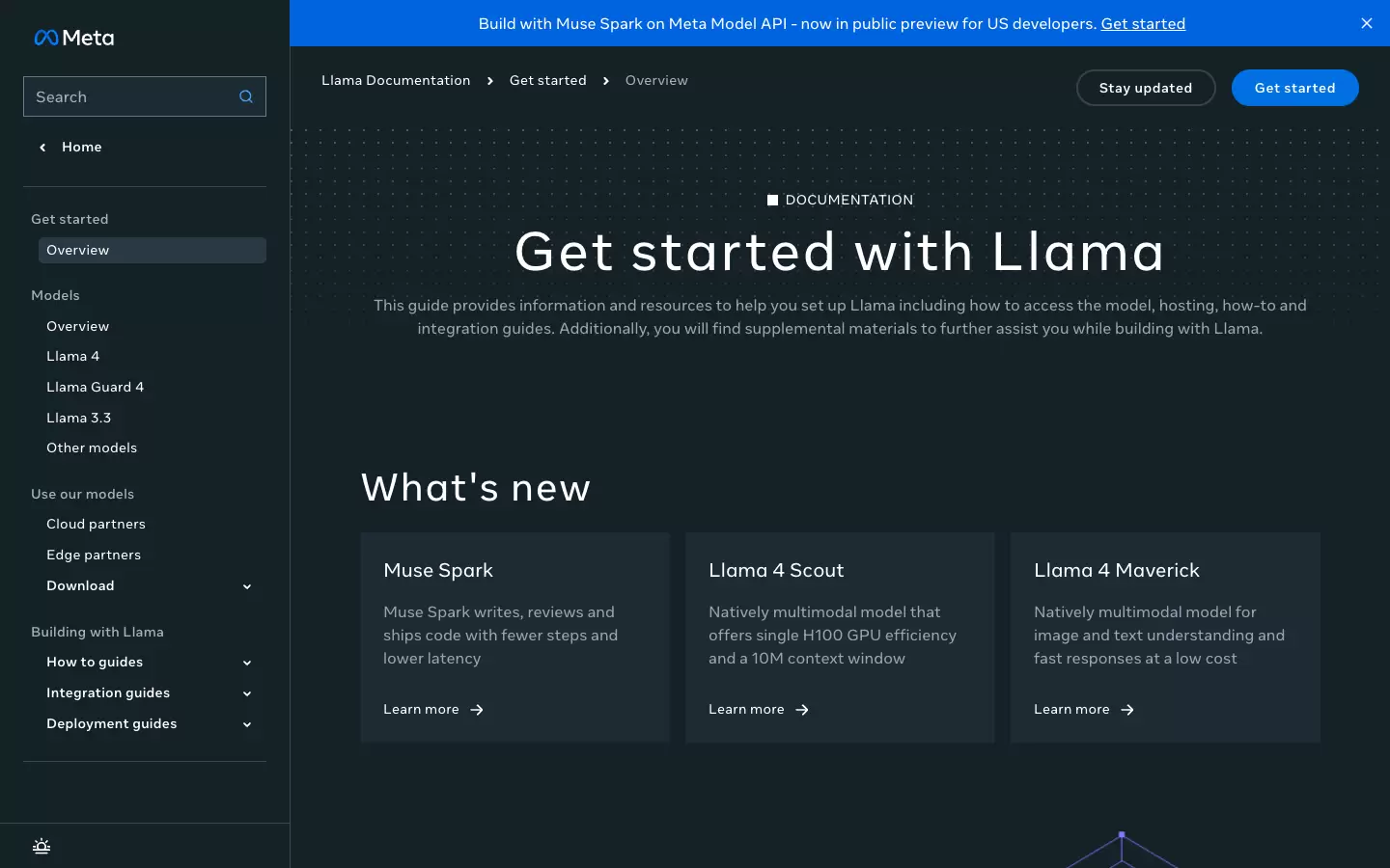 Meta Llama 开发者文档快速入门指南