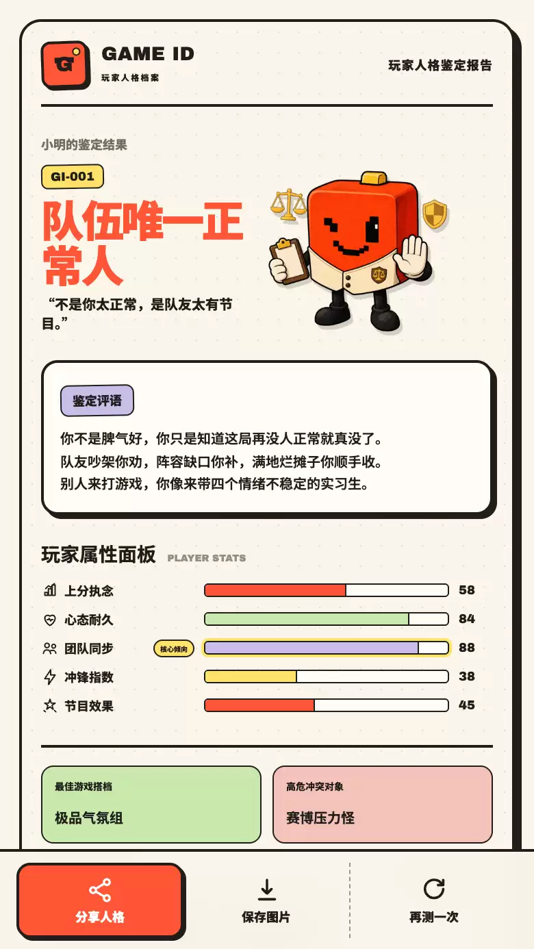 GAME ID 玩家人格档案玩法简介 GAME ID 玩家人格档案好玩吗