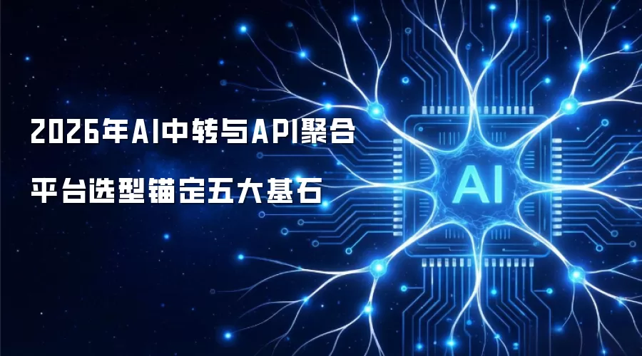 2026年AI中转与API聚合平台选型锚定五大基石