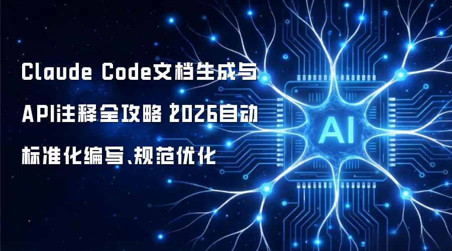 Claude Code文档生成与API注释全攻略｜2026自动标准化编写、规范优化