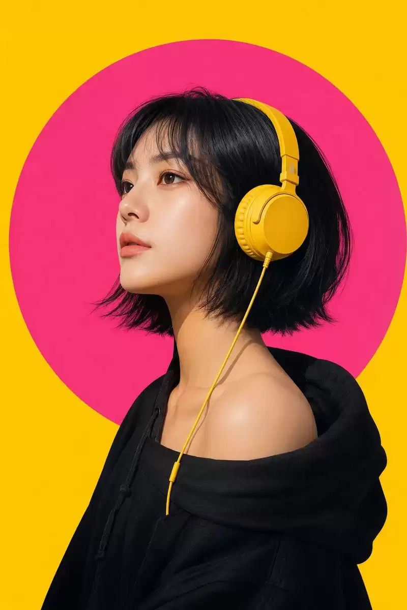 当代波普艺术女性肖像