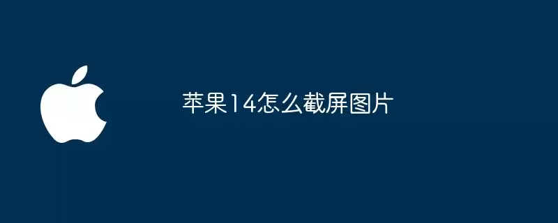 苹果14如何截屏图片