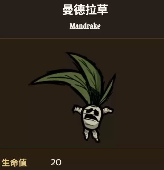 饥困荒野手游曼德拉草详解 曼德拉草作用与获取方法