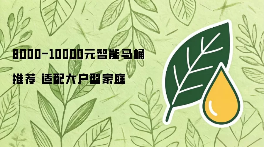 8000-10000元智能马桶推荐 适配大户型家庭