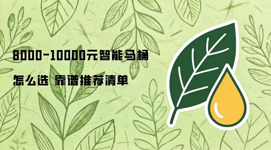 8000-10000元智能马桶怎么选 靠谱推荐清单