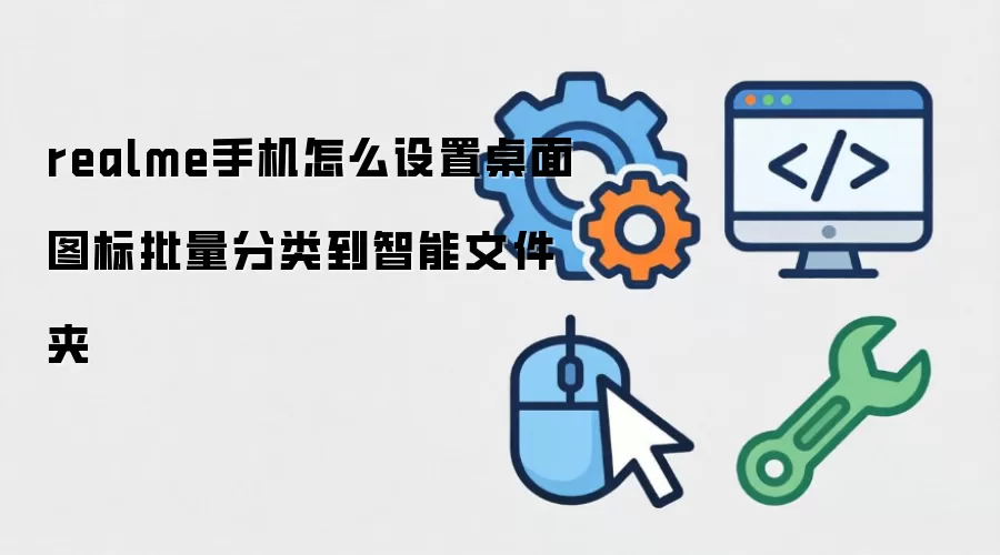 realme手机怎样设置桌面图标批量分类到智能文件夹