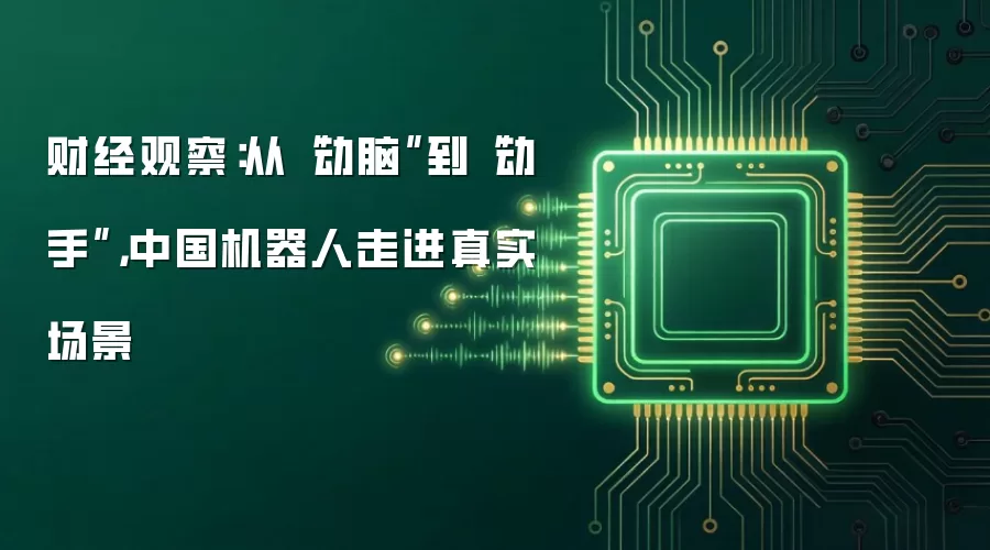 财经观察：从动脑到动手，中国机器人走进真实场景