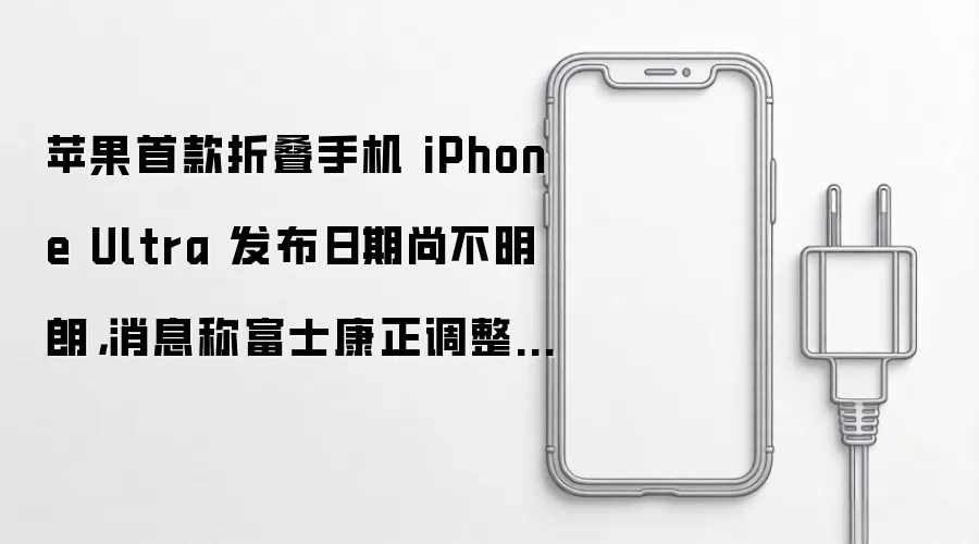 苹果首款折叠手机 iPhone Ultra 发布日期尚不明朗：消息称富士康正调整产线