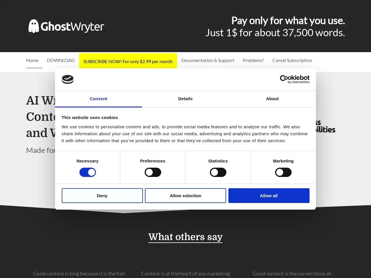 GhostWryter-GhostWryter为一款AI写作软件