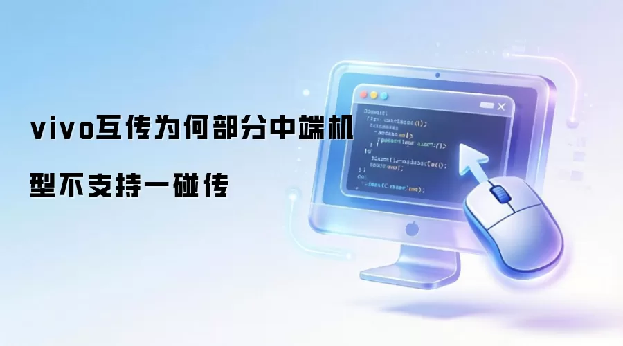 vivo互传为何部分中端机型不支持一碰传