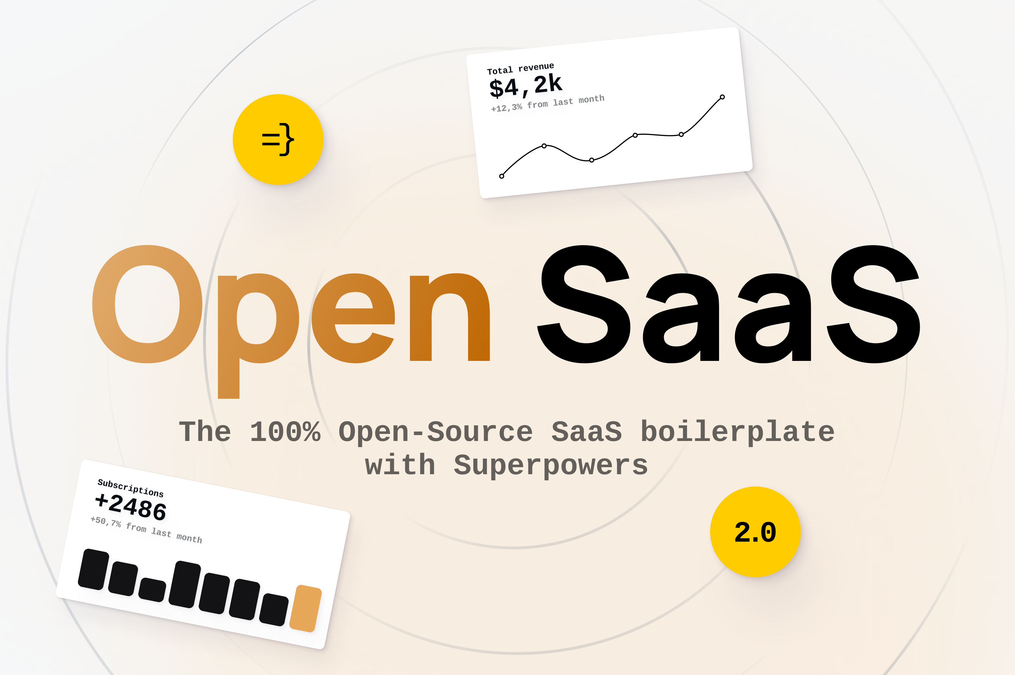 open-saas 官方项目运行后的首页