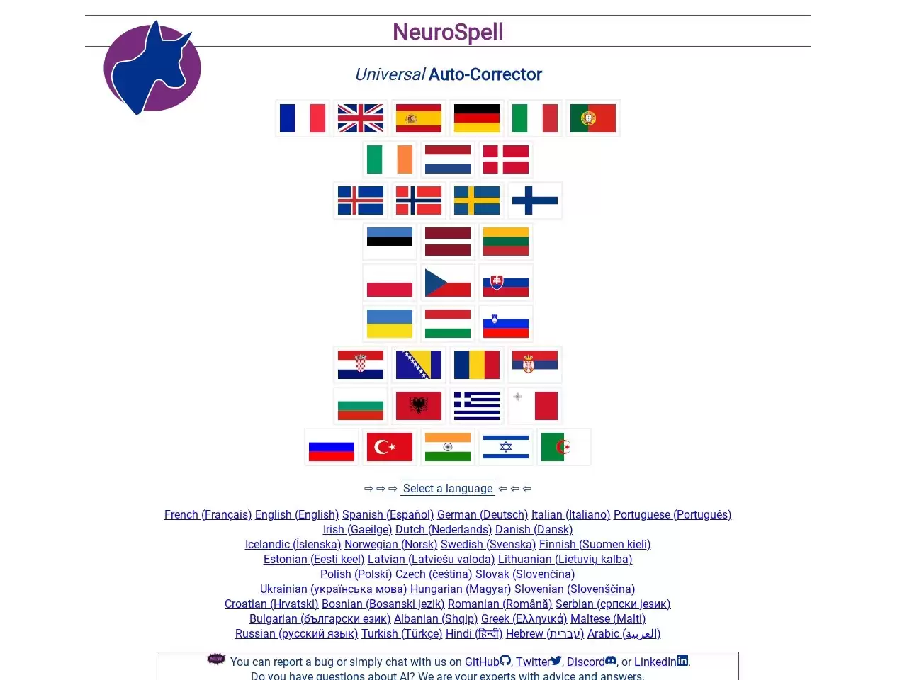 NeuroSpell-NeuroSpell是一个基于深度学习的拼写与语法自动校正器