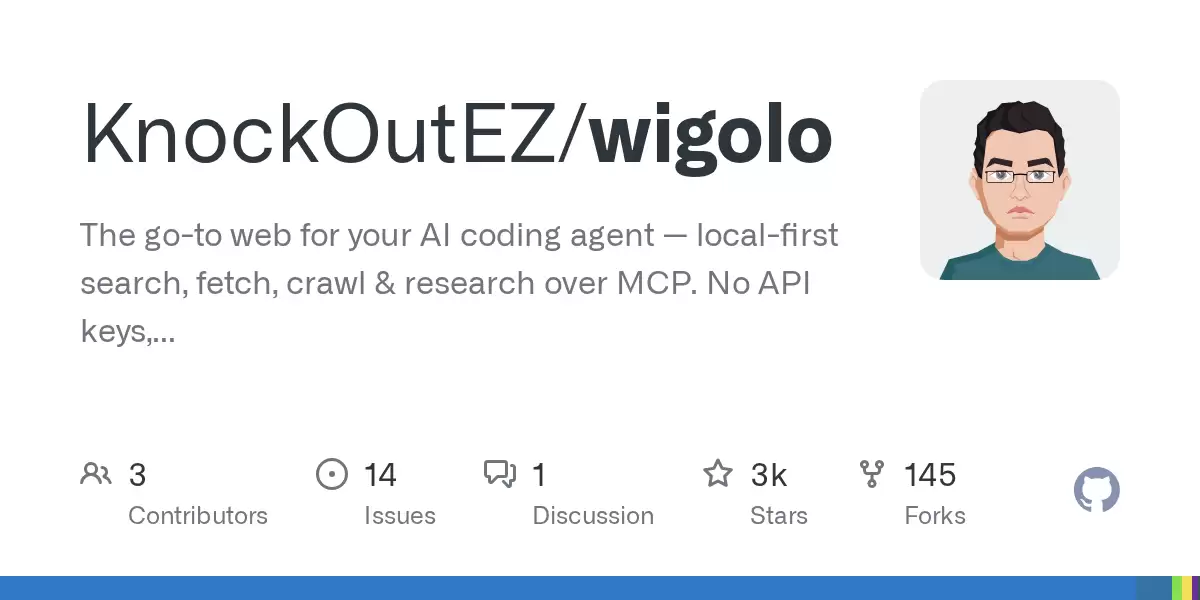 Wigolo 公测启动：基于 MCP 的本地优先 AI 编程代理搜索与研究利器