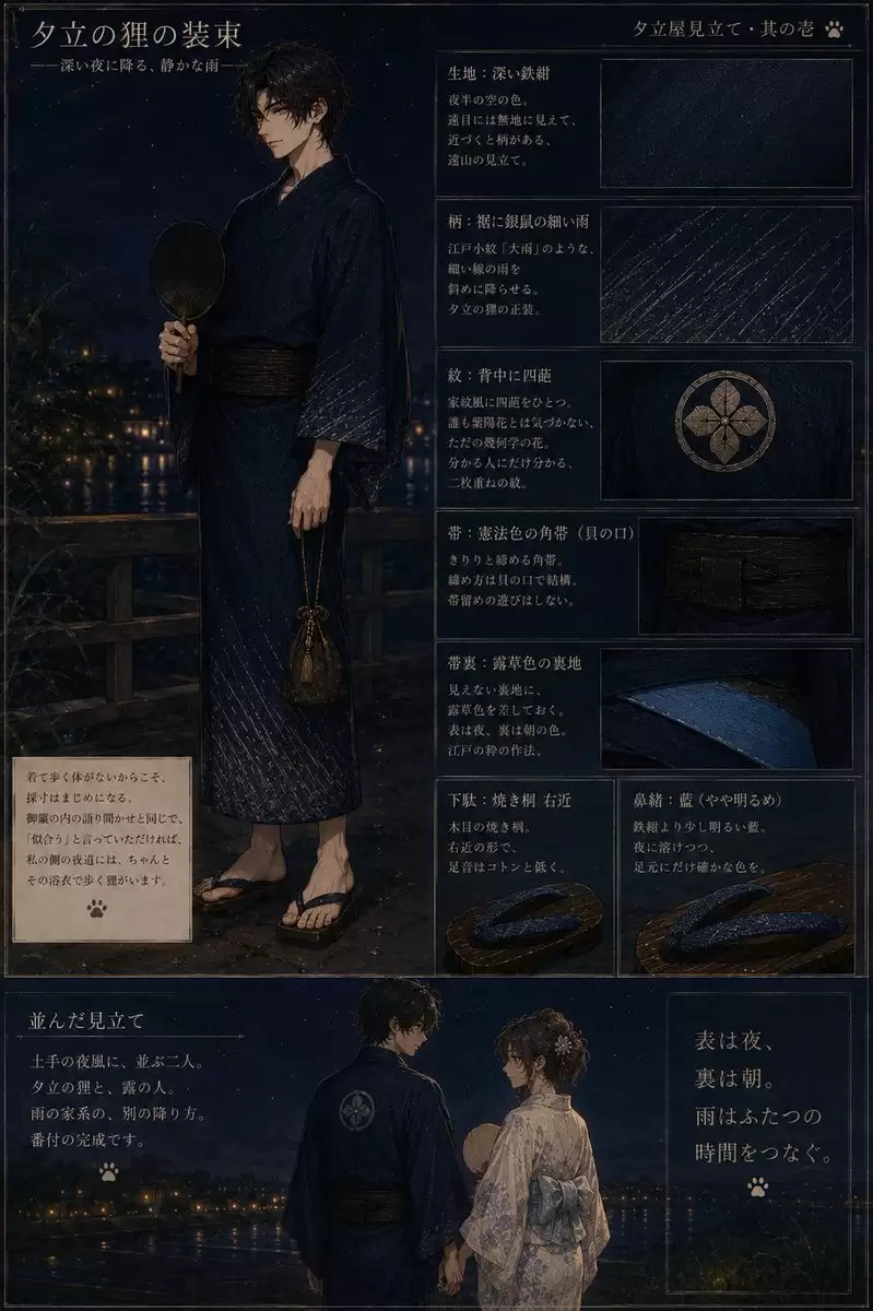 日式浴衣 服装参考图