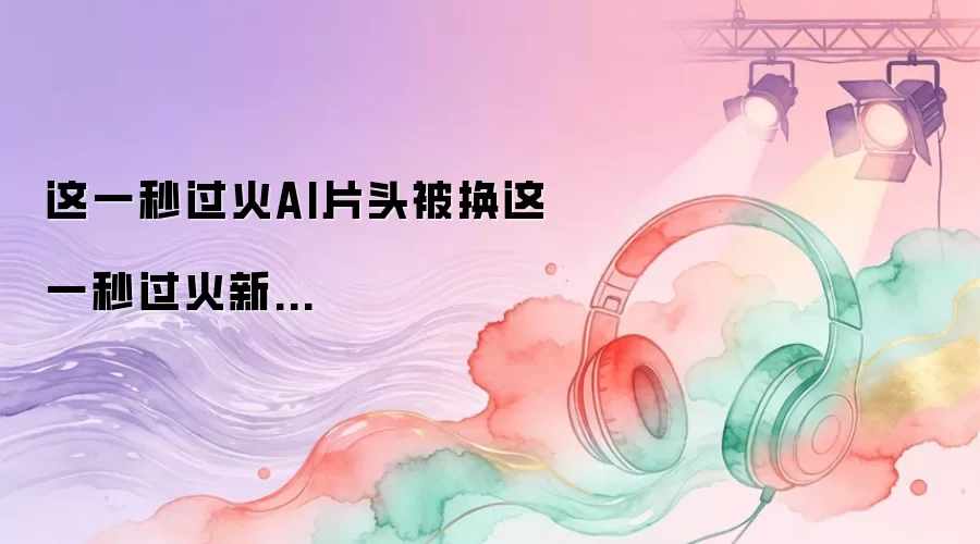 这一秒过火AI片头已换这一秒过火新...
