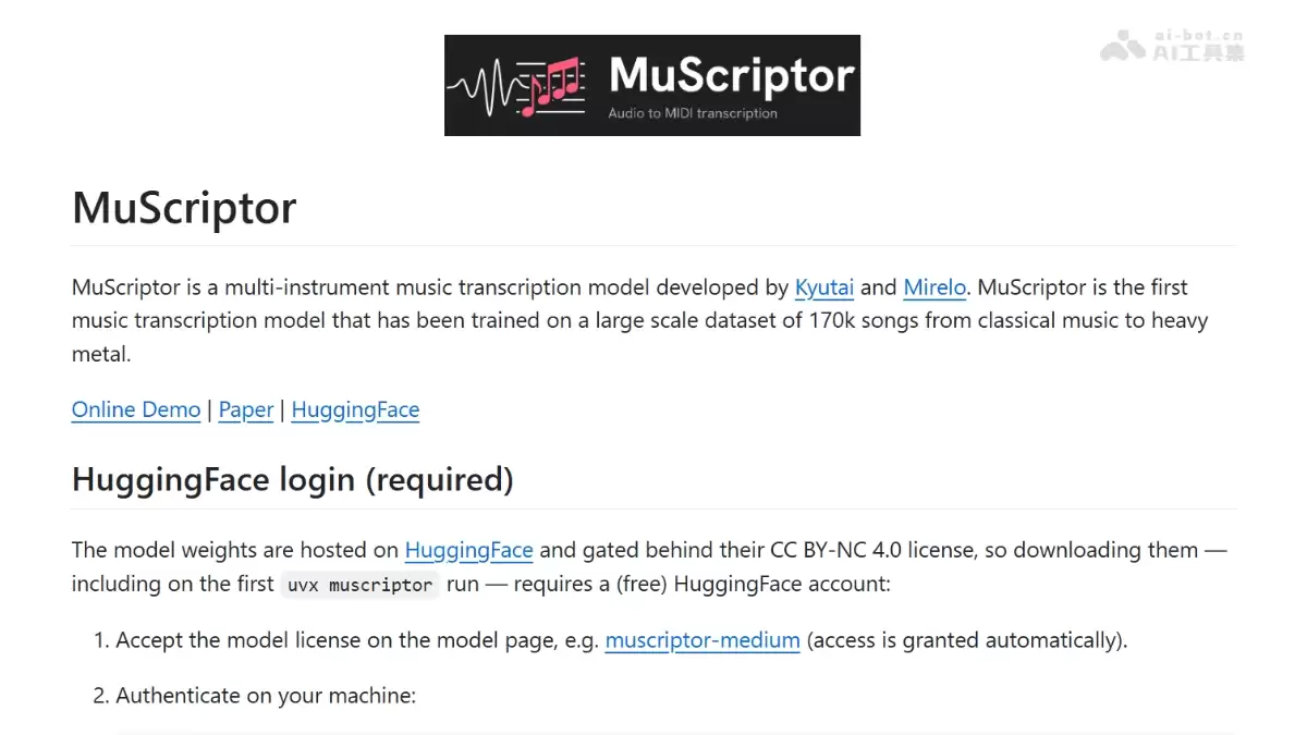 MuScriptor - Kyutai 联手 Mirelo 开源的多乐器音乐转录模型