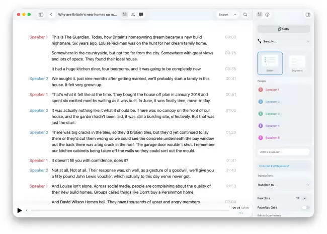 MacWhisper 14 发布：引入编辑器视图并解决高 CPU 占用问题