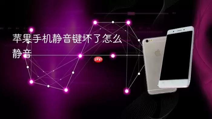 苹果手机静音键坏了怎么静音