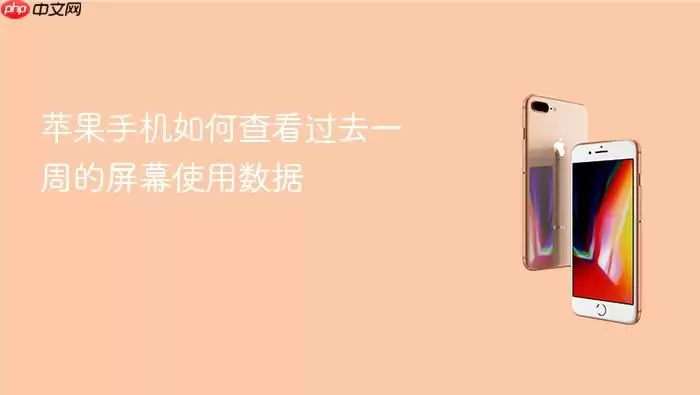 苹果手机怎么查看过去一周的屏幕使用数据