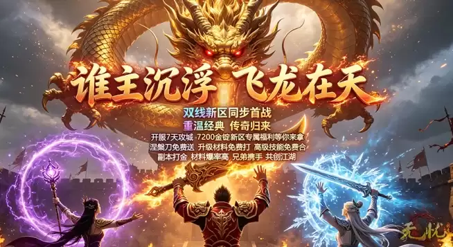20年经典老牌服！《无忧》福利实在无套路:怀旧玩家必冲！