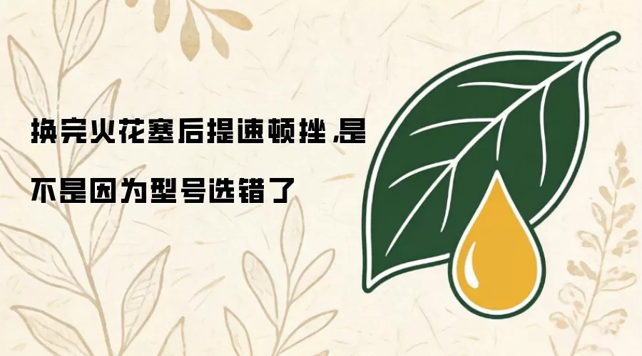 换完火花塞后提速顿挫：是不是因为型号选错了