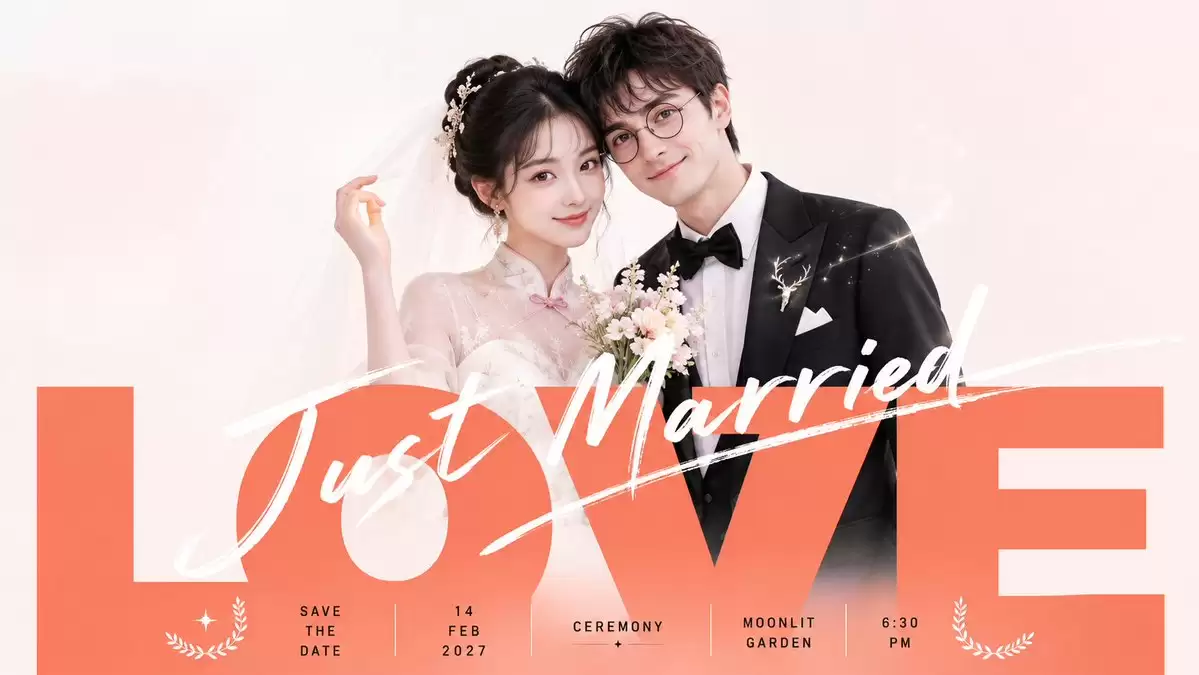 新婚浪漫婚礼海报