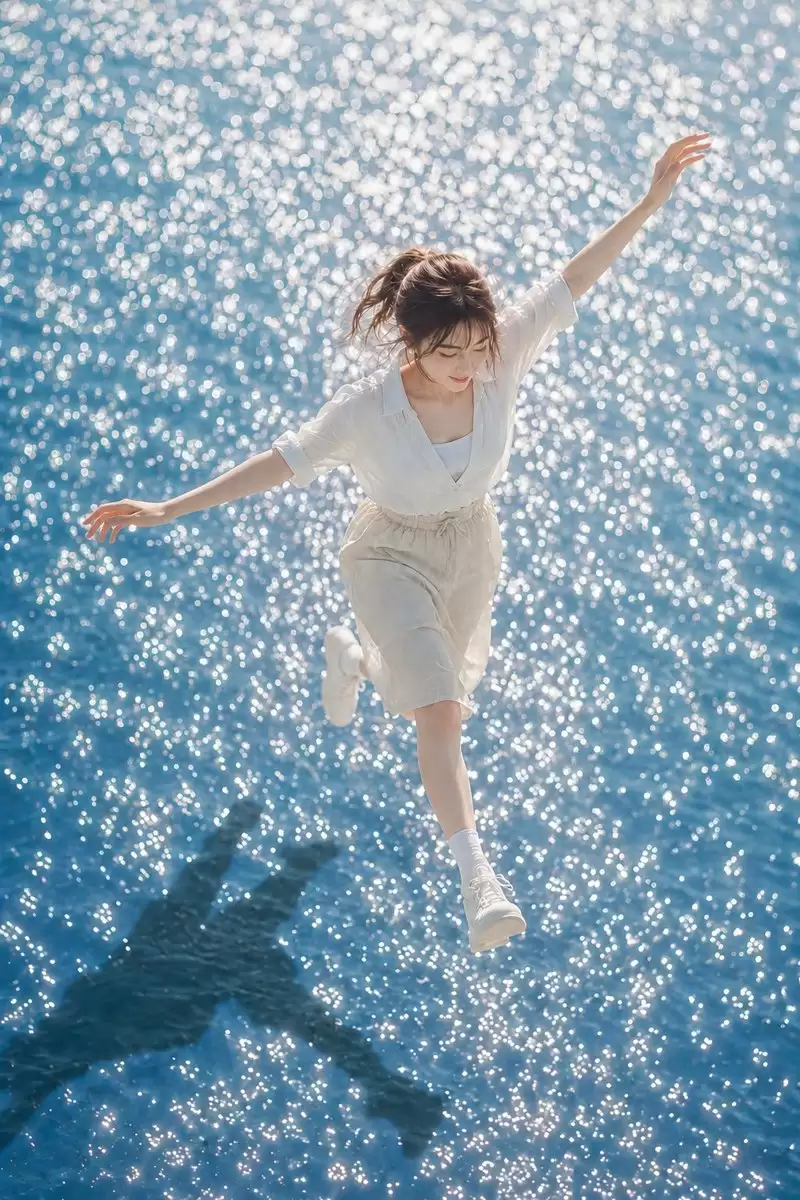夏日水面人像