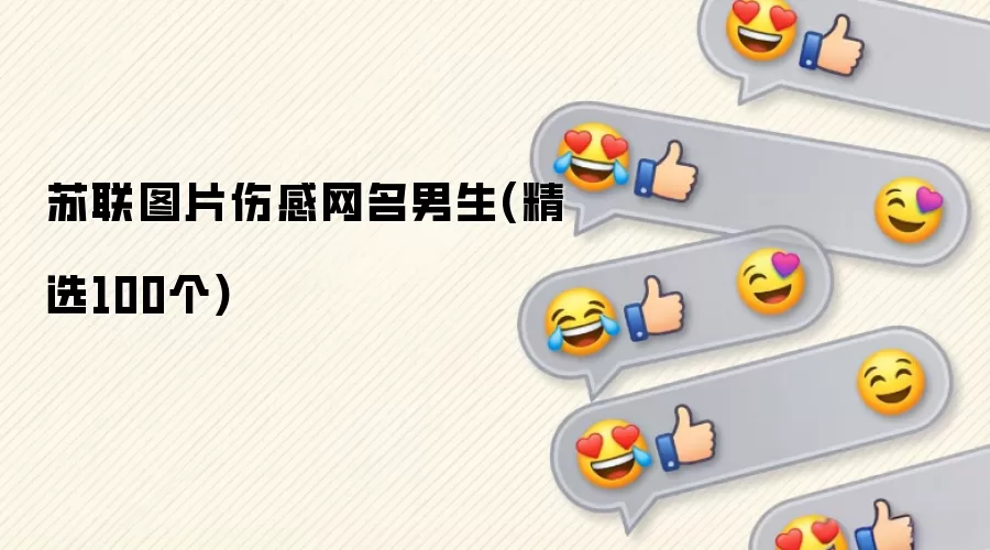 苏联图片伤感网名男生：精选100个