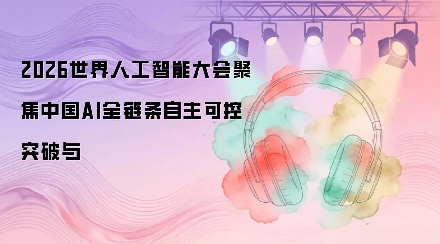 2026世界人工智能大会聚焦中国AI自主可控全链条突破与