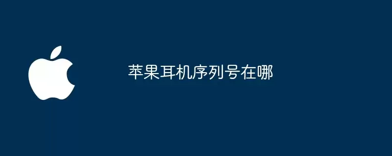 苹果耳机序列号在哪儿
