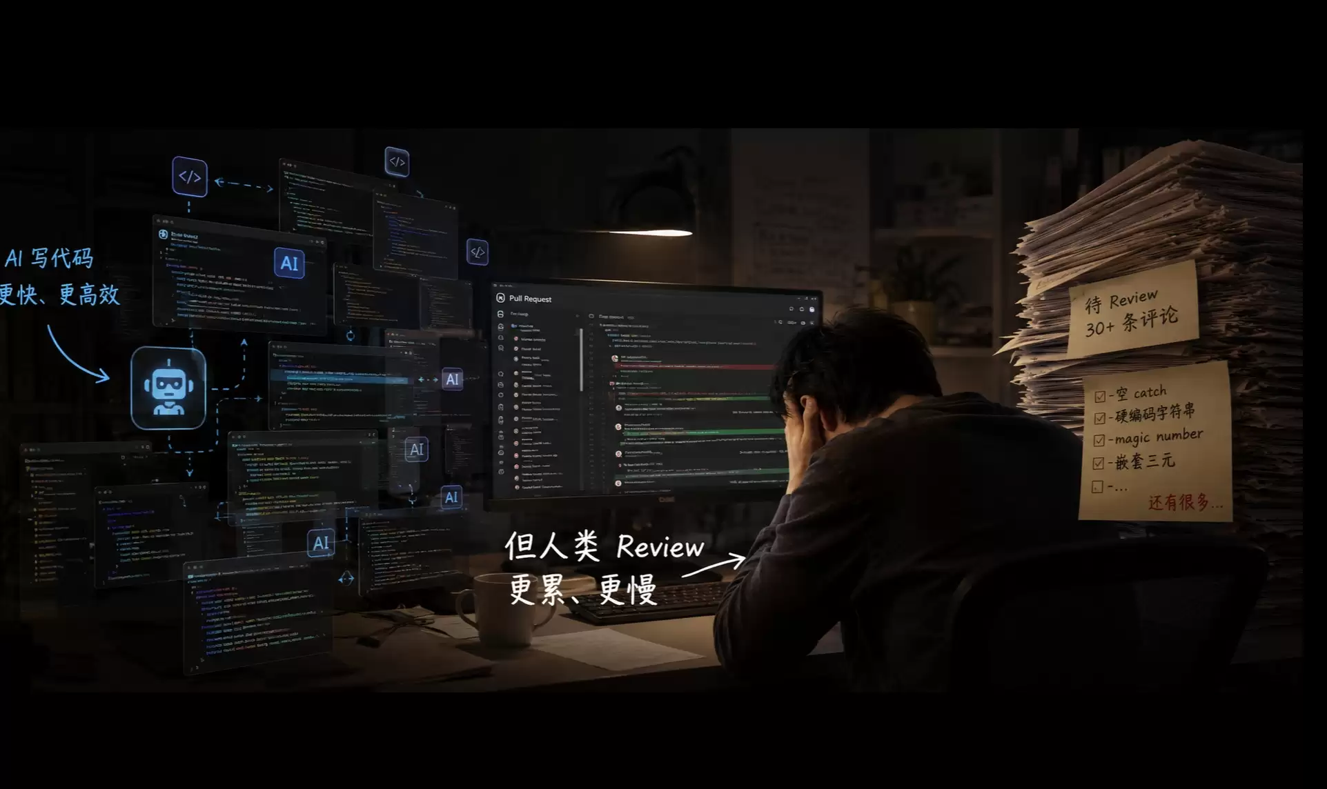AI 写代码越来越快:为什么 Code Review 反而更慢了？