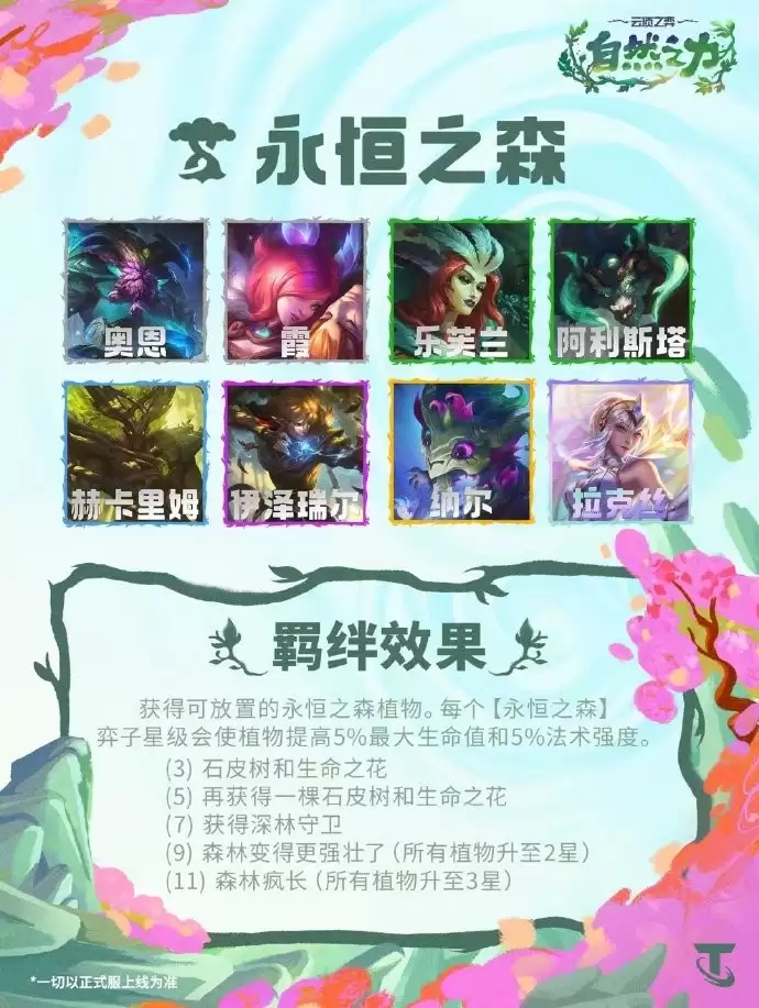 云顶之弈S18永恒之森羁绊效果全览