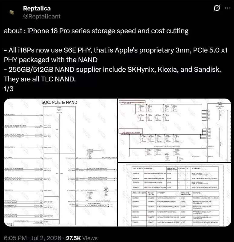 iPhone 18 Pro 确认无缘国产内存，原因在于技术适配受限