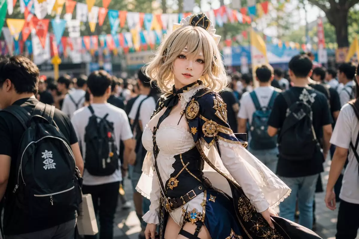 节日庆典上的写实风奇幻 Cosplayer