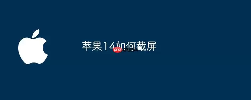 苹果14怎样截屏